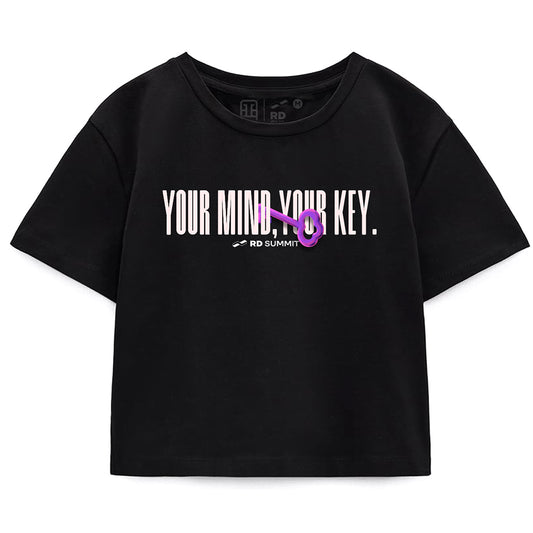 CROPPED PRETO YOUR MIND YOUR KEY