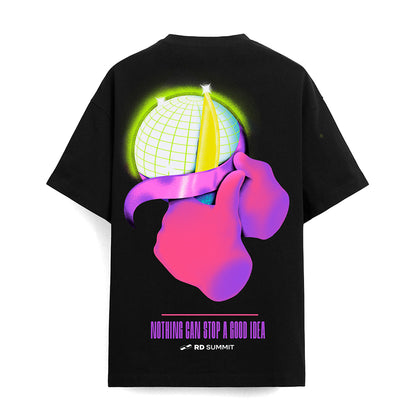 CAMISETA PRETA ORBITS NOTHIN CAN STOP